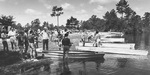 Lake Claire, students in boats