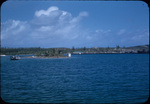 Boats near the docks of Hatchet Bay, Eleuthera, Bahamas