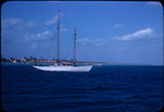 A sail boat off the coast of Spanish Wells, Saint George’s Cay, Bahamas