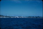 Homes along the coast of Great Guana Cay, Abaco, Bahamas