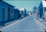 Rural paved road in Trinidad