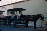 Eleanor Friend Sleight and her daughter Susan Mowry taking a carriage ride