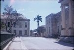 View of the former court house and the façade of the King's House in Spanish Town, Saint Catherine, Jamaica