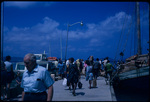 People gathered on a dock near Cruz Bay, Saint John, Virgin Islands