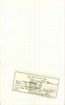 Funeral Register Volume 26: Receipt by Carey Hand Funeral Home