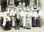 Black-and-White Photograph of Orlando High School Students and Faculty by Moody and Berry