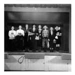 Church Play, Late 1940s. Cast Takes a Bow