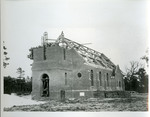 Construction Of 1939 Church: Walls Go Up, Roof is Framed