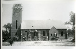 Construction Work On South Wall of Brick Church, 1938-39