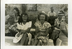 Dorothy Daniel and Lillian Jakubcin at Church Picnic, c. 1945