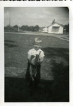 Young Andy Jakubcin (in Photo Taken c. 1956) at the Intersection of the Current Slavia Road and SR426 in Slavia