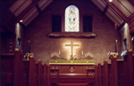 View of Chancel of Brick Church From Main Floor, Mid-1980s