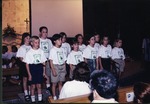 Groundbreaking Celebration for New School, April 2, 2000: 3rd Graders Sing