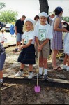 Natalie and Steven Duda at School Groundbreaking. April 2, 2000
