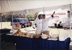 Chef Scott Feeds the Masses at Groundbreaking For New School, April 2, 2000
