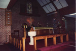 Chancel of "1957 Brick Church," As It Appeared In 1991, Before Demolition and Reconstruction