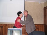 Acceptance of Gift From Jaroslav Duda. June, 2009. Slovakia