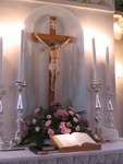 Close Up of Altar in Duda Family's Ancestral Church, Slovakia. 2009