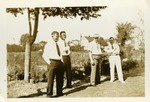 Andrew Duda, Sr. and Son John, with Friends