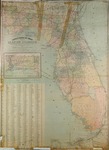 Granville's railroad and township map of Florida. by Charles Granville