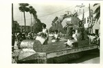 Sorority float in a Homecoming parade