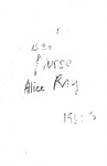 Alice Ray, college nurse