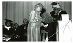 Mary McLeod Bethune awards plaque to Ada Lee