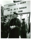 Howard Thurman speaks at graduation ceremony