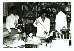 Students work in a lab