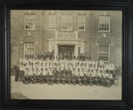 Student body poses in front of White Hall