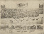 Bird's Eye View of Sanford, Fla., Orange Co., 1884 by Beck & Pauli, Litho., Milwaukee, Wis.