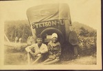 Stetson University - Students in front of old car