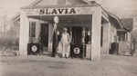 Stanko Store in Slavia, lone man in front, c. 1920