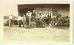 Tractor power at Mikler Barn, c. 1920s, Original