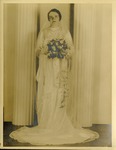 Studio bridal photo of Mary Mikler Tesinsky, August 21, 1938