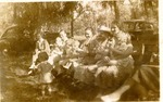 Church Picnic, c. 1940. Ladies enjoy the shade with their little ones.
