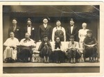 Church play, c.1949-50; cast on stage