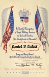 Recognition of military service by Daniel Lukas, a member of St. Luke's, c. 1945