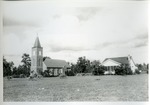 The new brick church and the parsonage, 1938-39