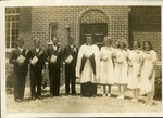Confirmands with Pastor Tuhy, May 19, 1940