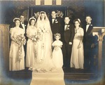 Wedding of James Colbert and Sue Mikler in St. Luke's church, August 17, 1947