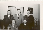Andrew Duda, Sr. with his sons and daughter, c. 1940s
