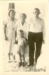 Andrew Duda, Sr. with daughter, granddaughter, and great-grandson, c. 1950
