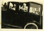 Young Emily and Olga Jakubcin in the family car, c. 1925
