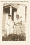 Sue Mikler Colbert and Katie Mikler Duda with small children, 1942, Original