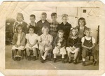 Class of twelve schoolchildren, c. 1946