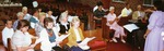 Church music groups rehearse, c.1987