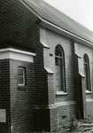 Exterior views of 1939 church during demolition process c.1990