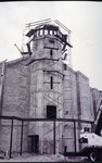 Construction of bell tower and framing of exterior walls. c.1992