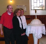Baptismal Font in Duda Family's Ancestral Church, Slovakia. June, 2009